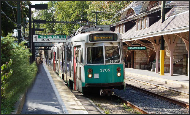Newton Center T Station